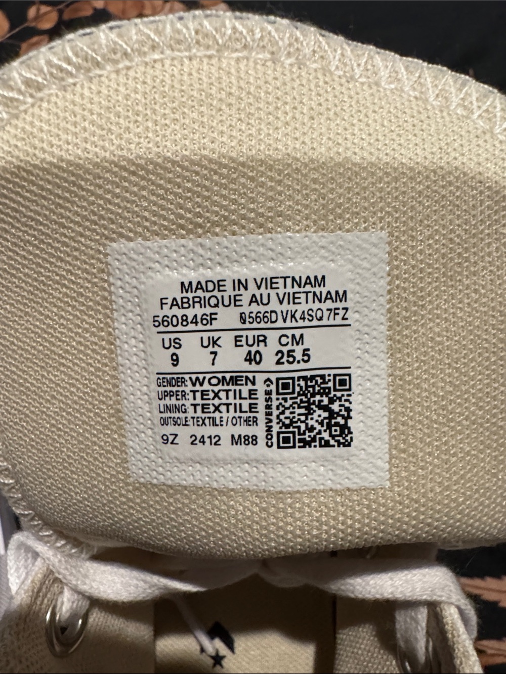 Converse High Top Platform Sneakers in Off-White - Picture 2 of 4